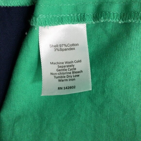 Sail To Sable STS Sleeveless Color Block V-Neck Shift Tunic Dress Navy Kelly XS - Picture 6 of 9